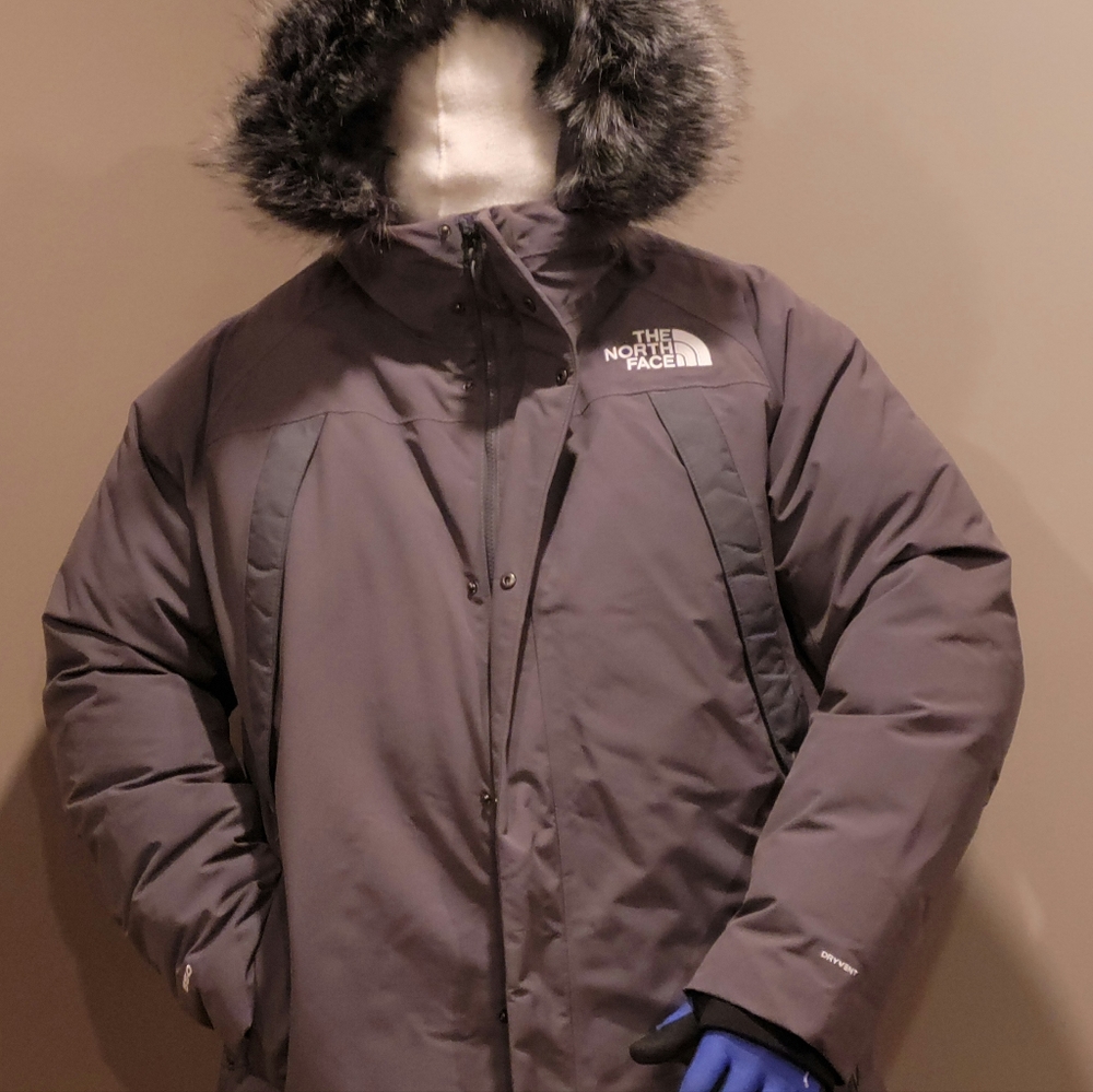 NEW Mens Gray The North Face Outerboroughs Down Winter Parka